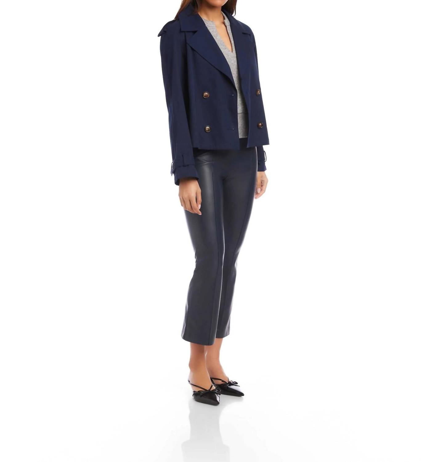 Fifteen Twenty - Chelsea Cropped Trench Jacket