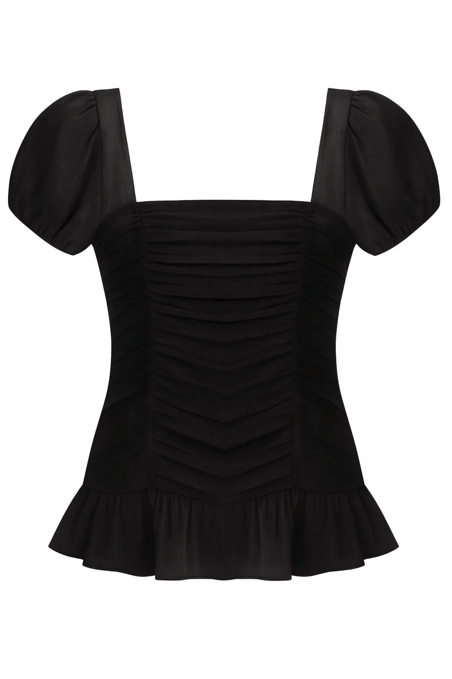 Katie J NYC Ariel Dress in black - kids' dress - detail view