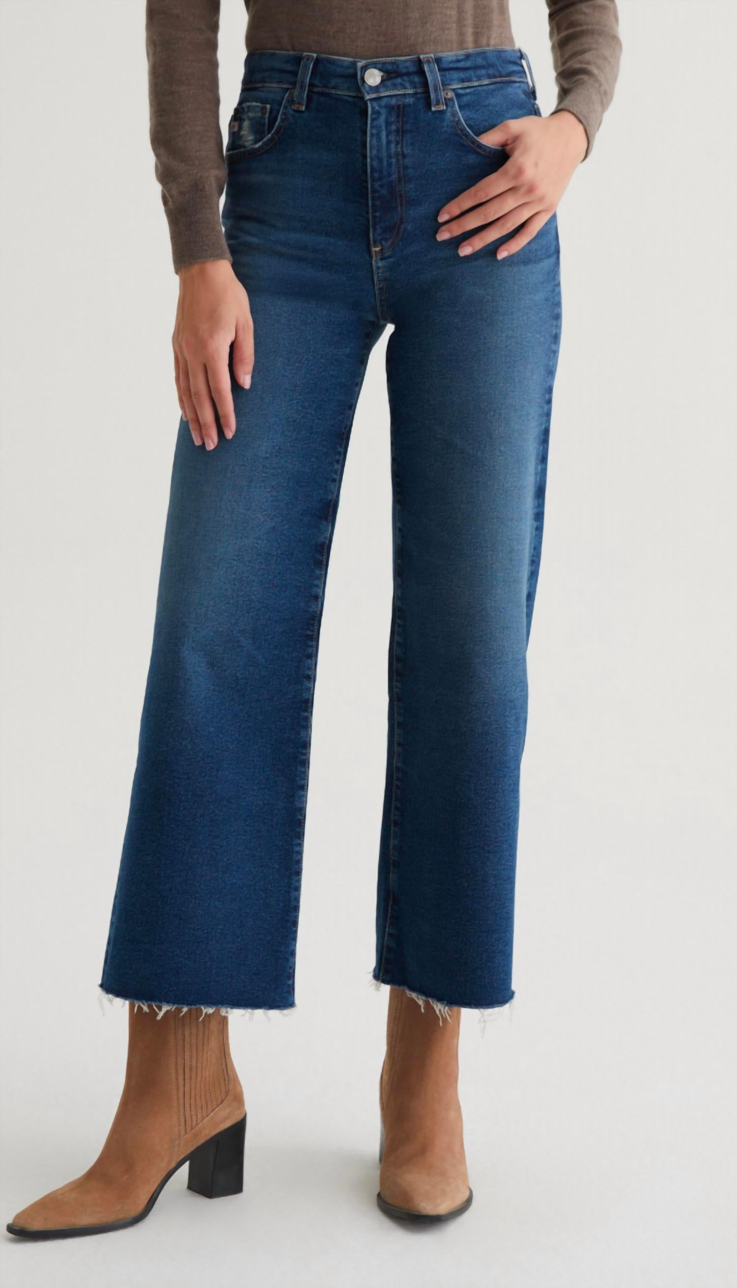 Ag Jeans - Saige Wide Leg Cropped Jeans