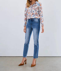 FDJ Olivia Pencil Leg Jean in medium wash - women's jeans