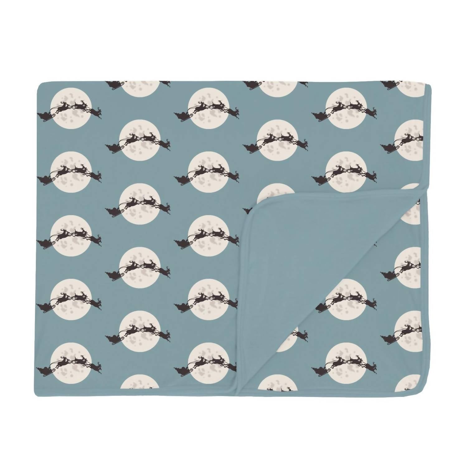 Kickee - Toddler's Stormy Sea Santa's Sleigh Blanket
