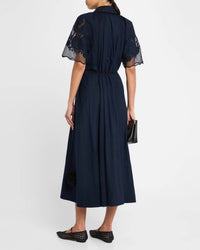 Clea - Florentina Linen-cotton Midi Shirtdress