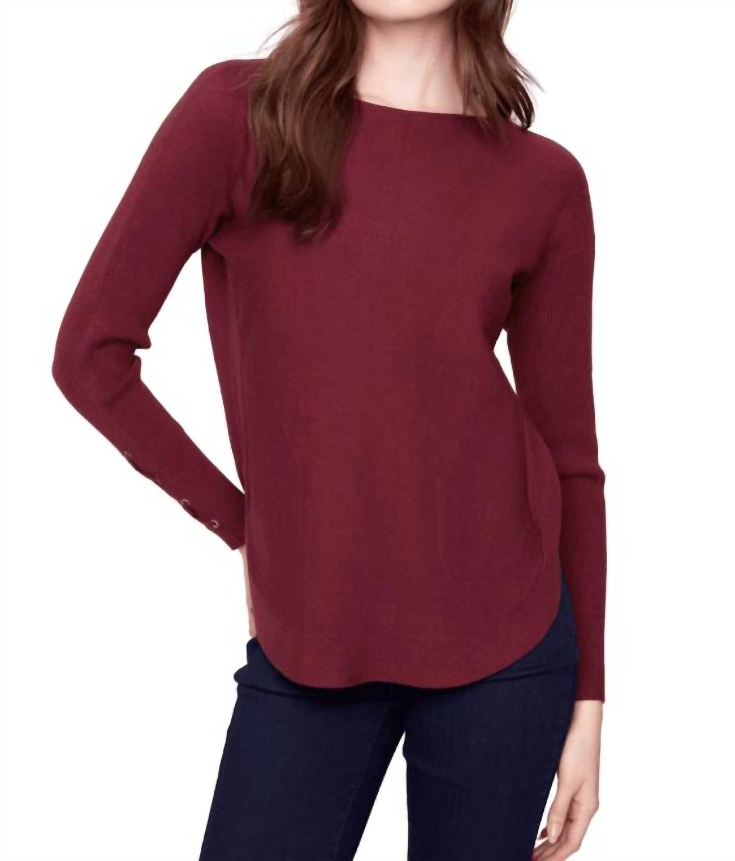 Charlie B - Lace-up Cuffs Sweater