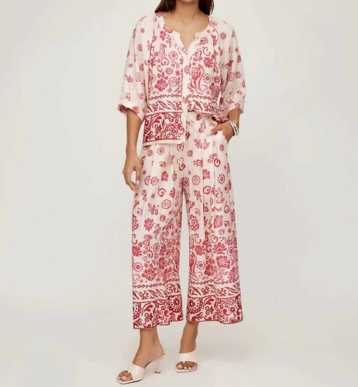 Fifteen Twenty - Etta Border Print Top