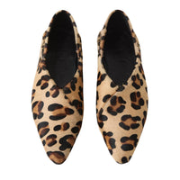 Closed - Women's Horsy Leopard Ballerina Flat