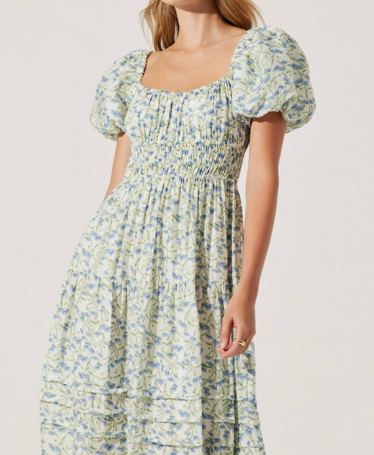 ASTR Florentina Maxi Dress in floral - women's dress - alternate view