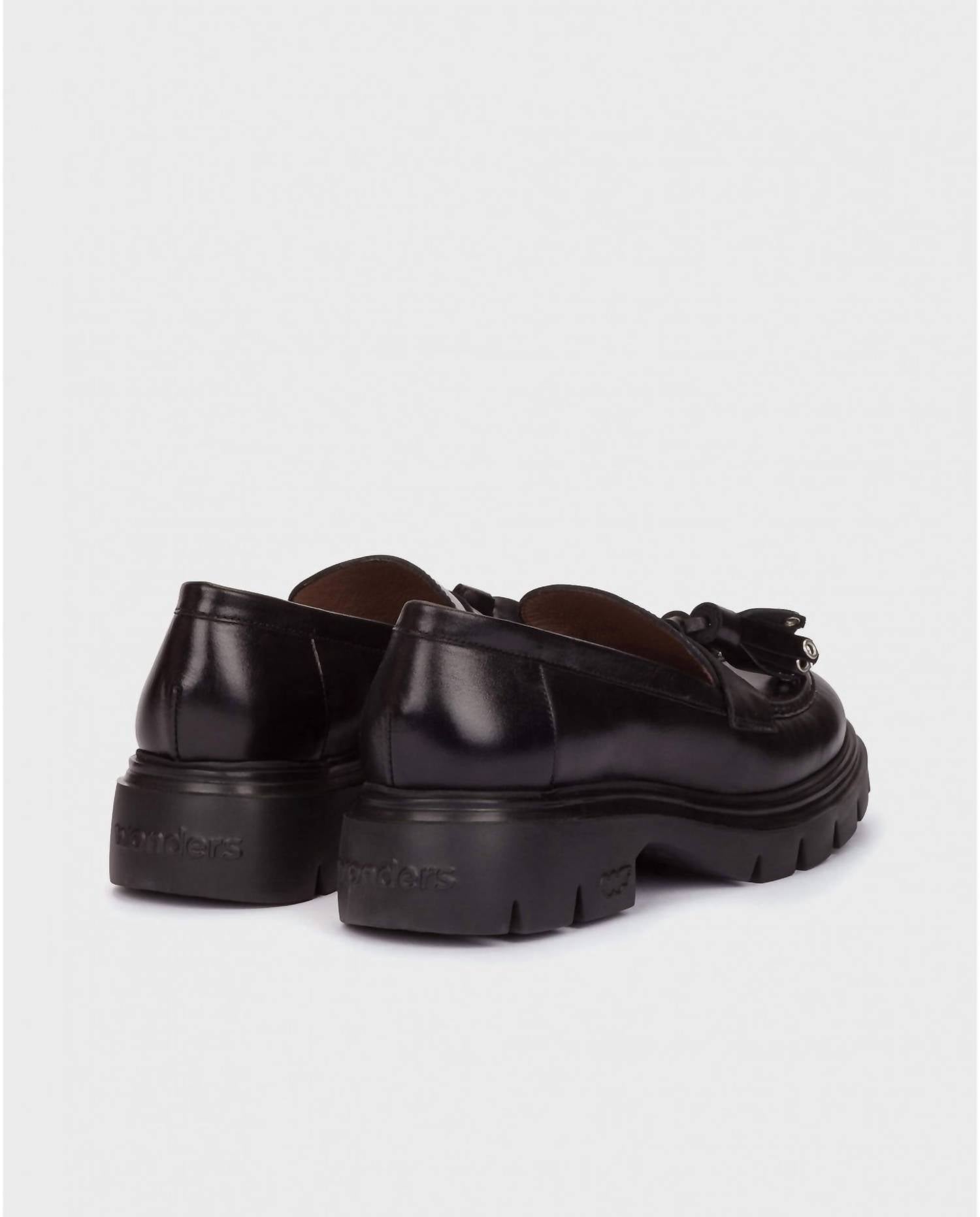 Wonders Women's Bones 03 Loafers in black - women's flats - alternate view