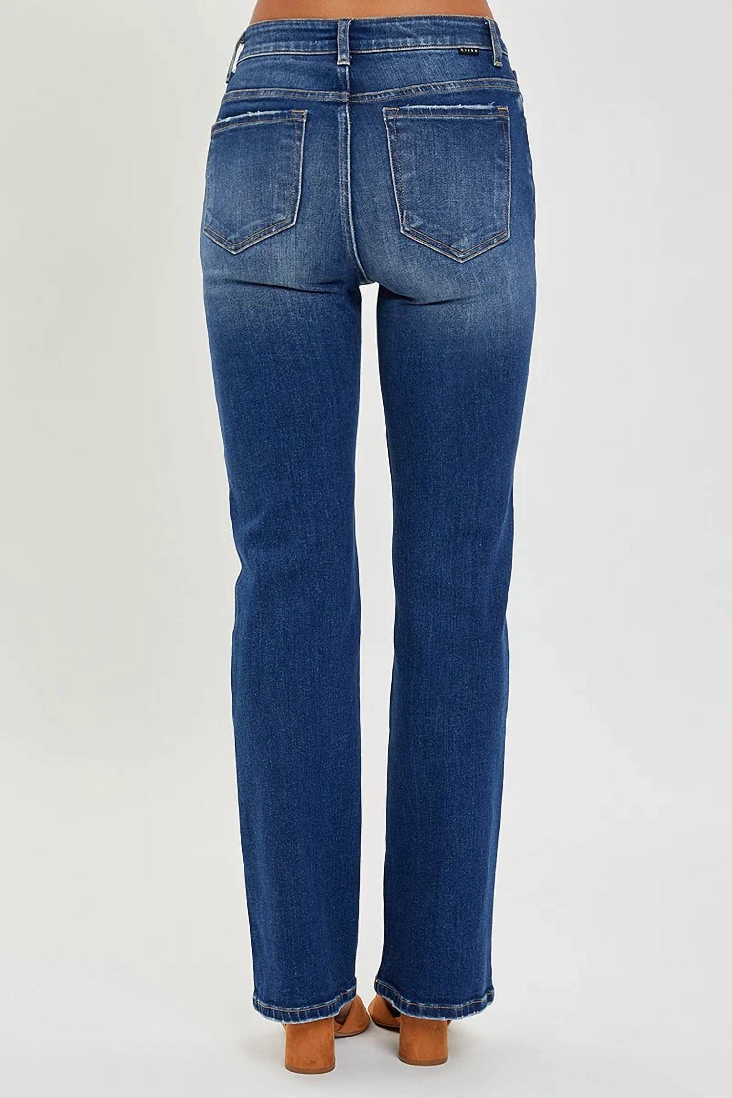 Risen - Mid Rise Relaxed Bootcut Jeans - Plus