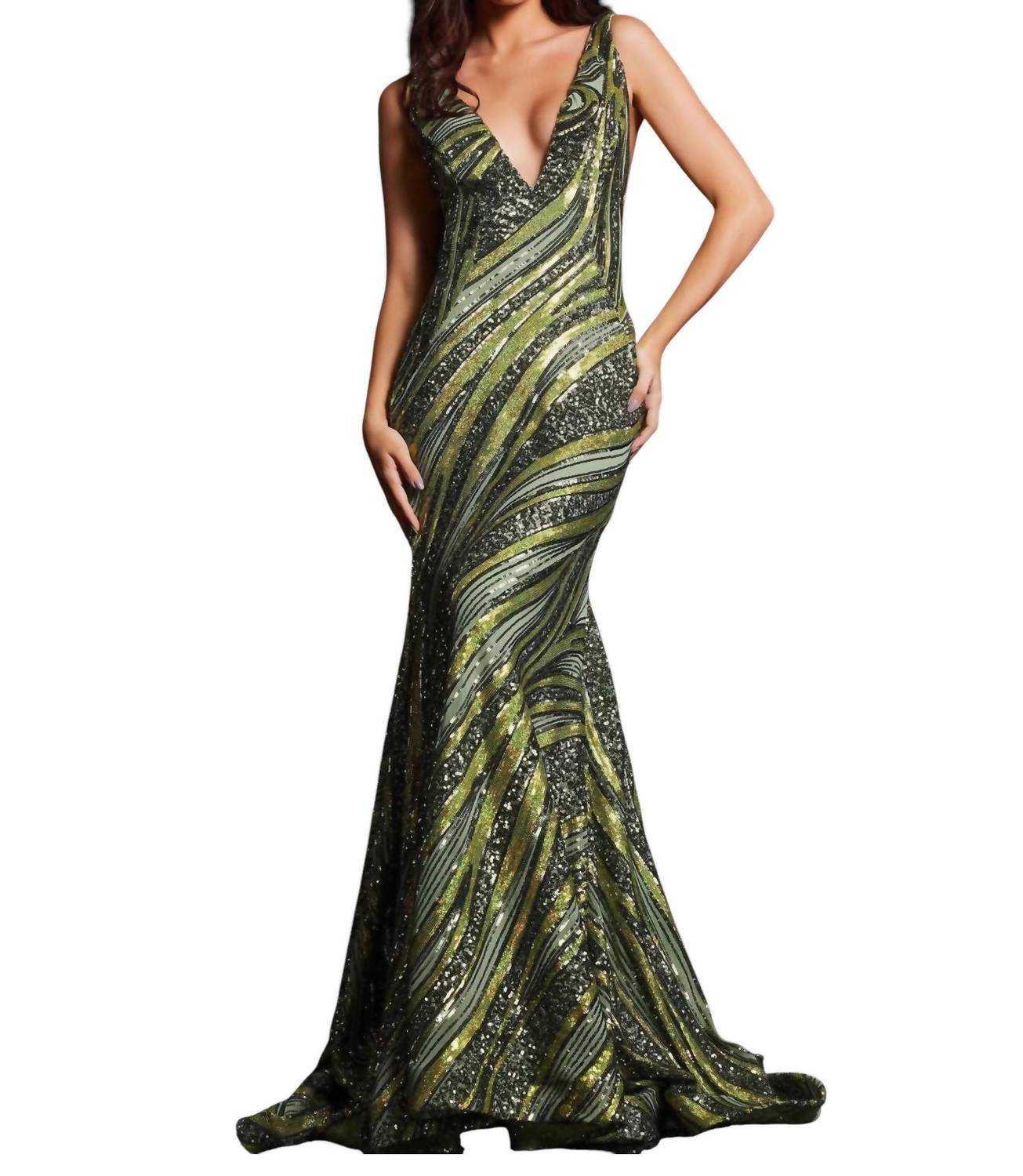 Jovani - Sequin Mermaid Dress