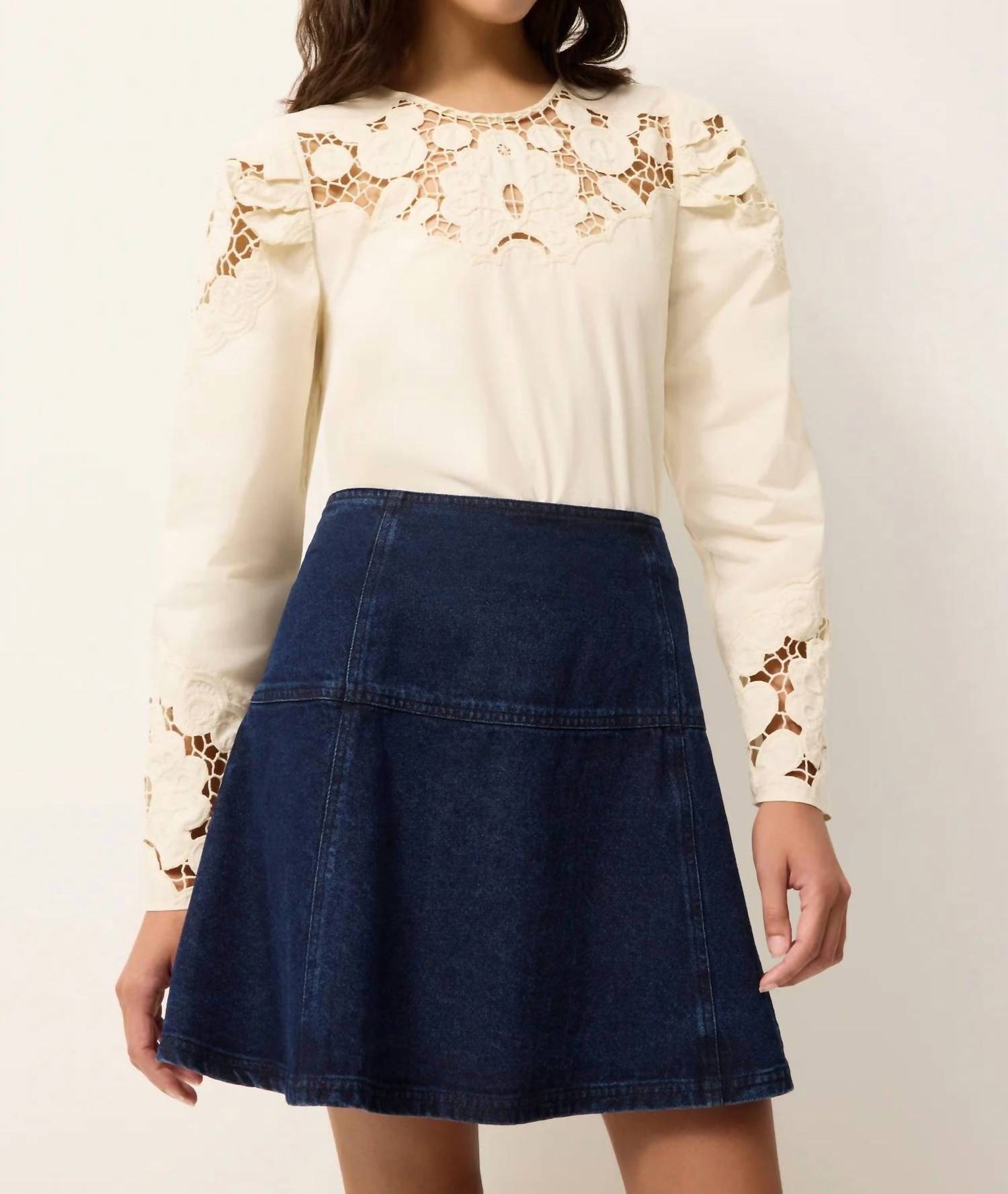 Marie Oliver Dori Top in turtledove - women's blouse