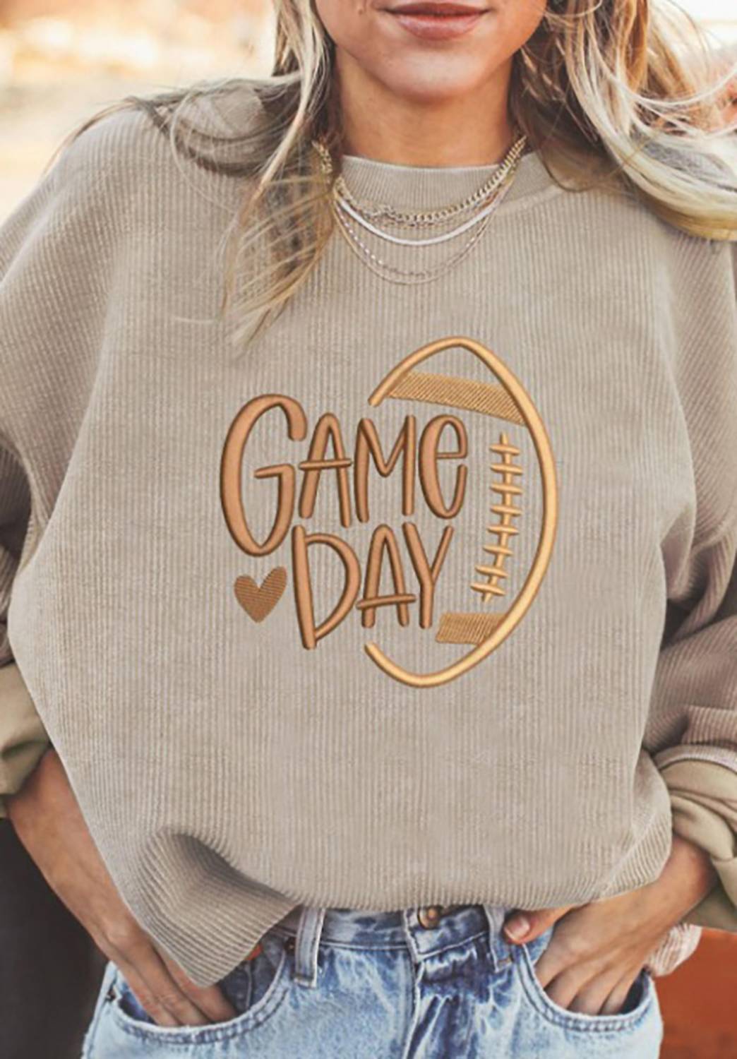 Legend Or Lies - Twisted Ribbed Game Day Baggy Sweatshirt