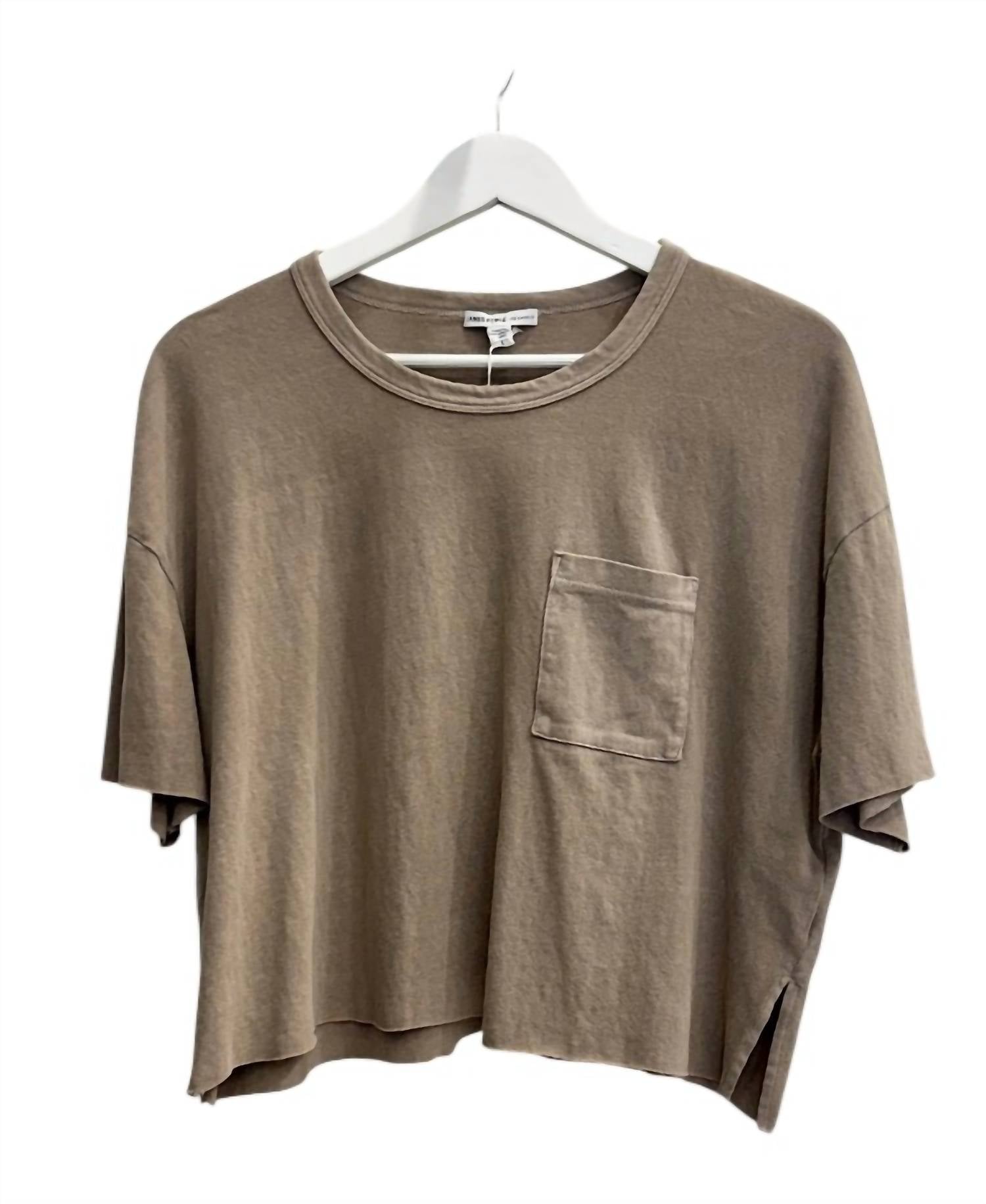 James Perse - Women's Brushed Jersey Pocket Tee
