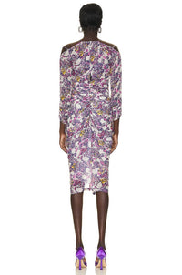 Iro - Jarida Mixed-print Pleated Viscose Dress