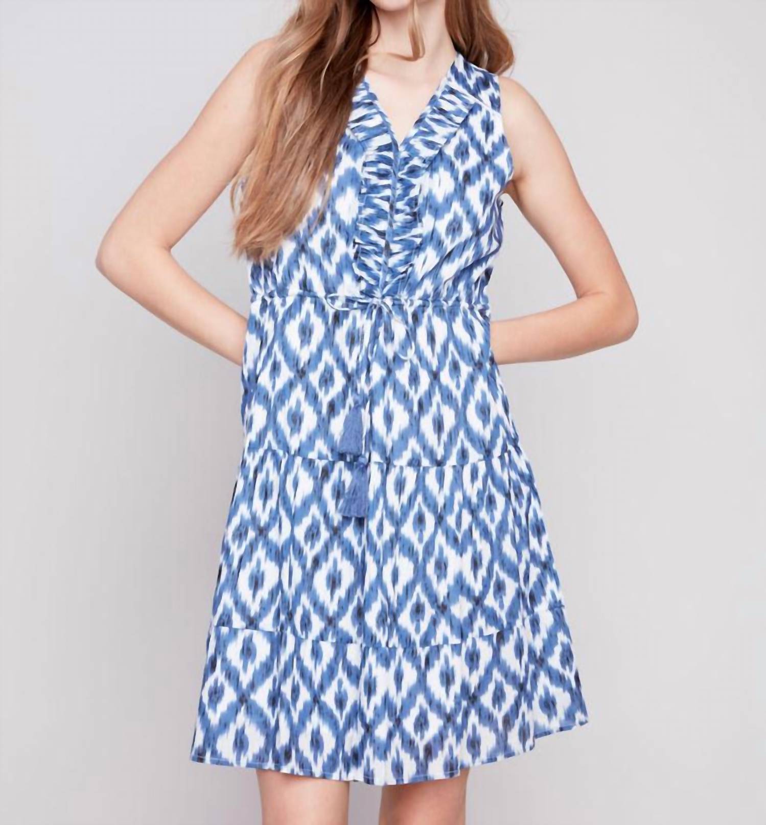 Charlie B - Sleeveless Ruffle Mini Dress