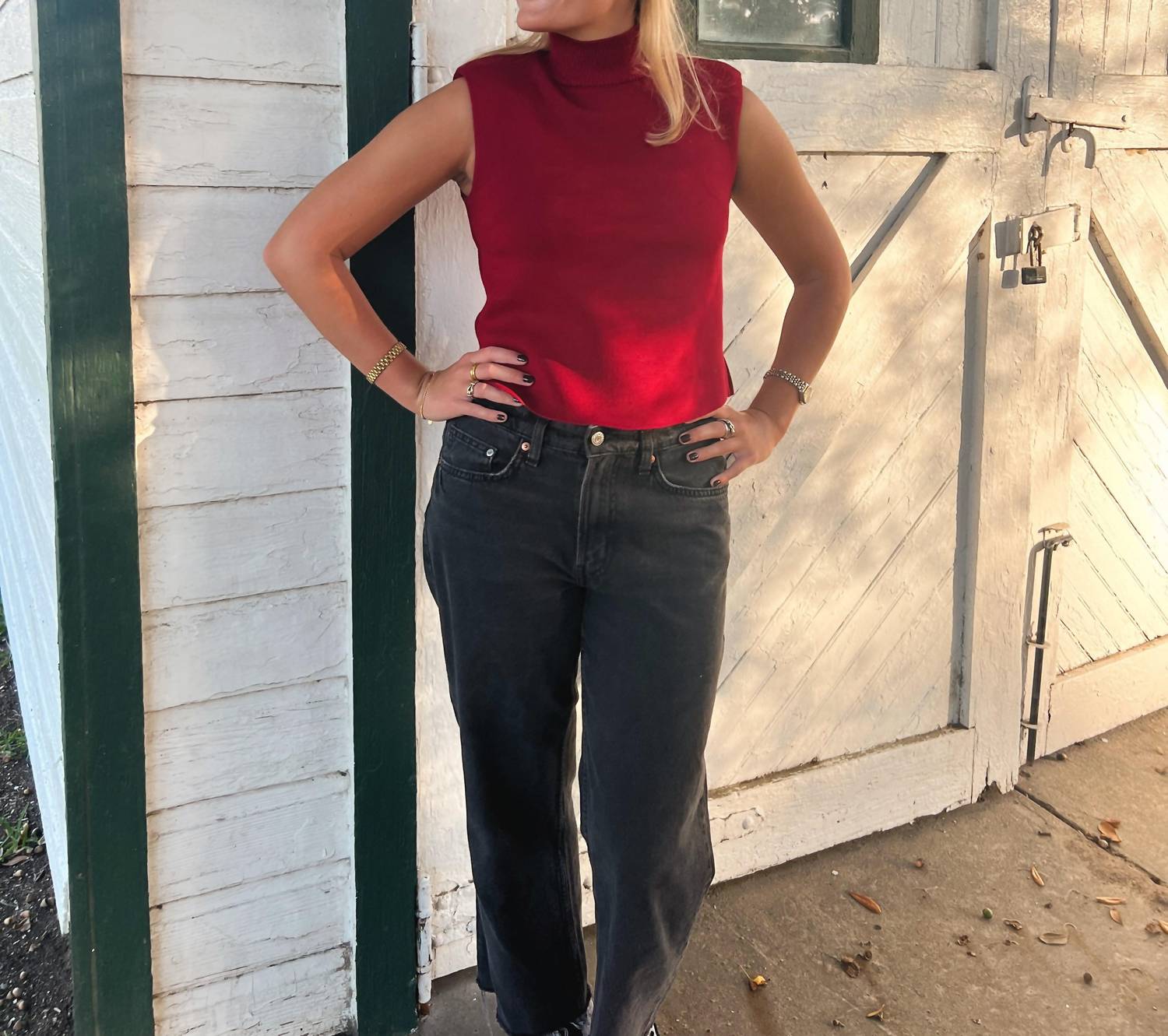 Design History - Ibis Mock Neck Sleeveless Top