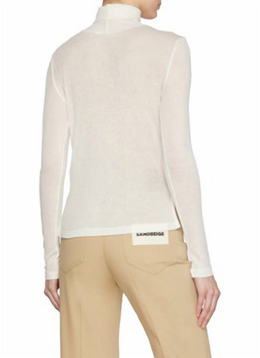 Sandbeige - Sandy Turtleneck Top