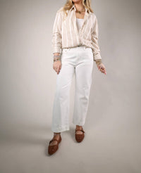 Z Supply - Women's Reese Button Up Stripe Top
