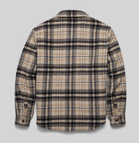 Surfside Supply Men's Skip Sherpa Line Shirt Jacket in chinchilla - men's jacket - detail view