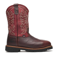 Thorogood Men's Pull-on Composite Toe Boot in chili crimson - men's boots