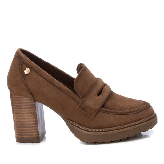 Xti - Women's Suede Heeled Loafers