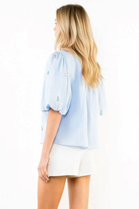Thml - Puff Sleeve Sailboat Top