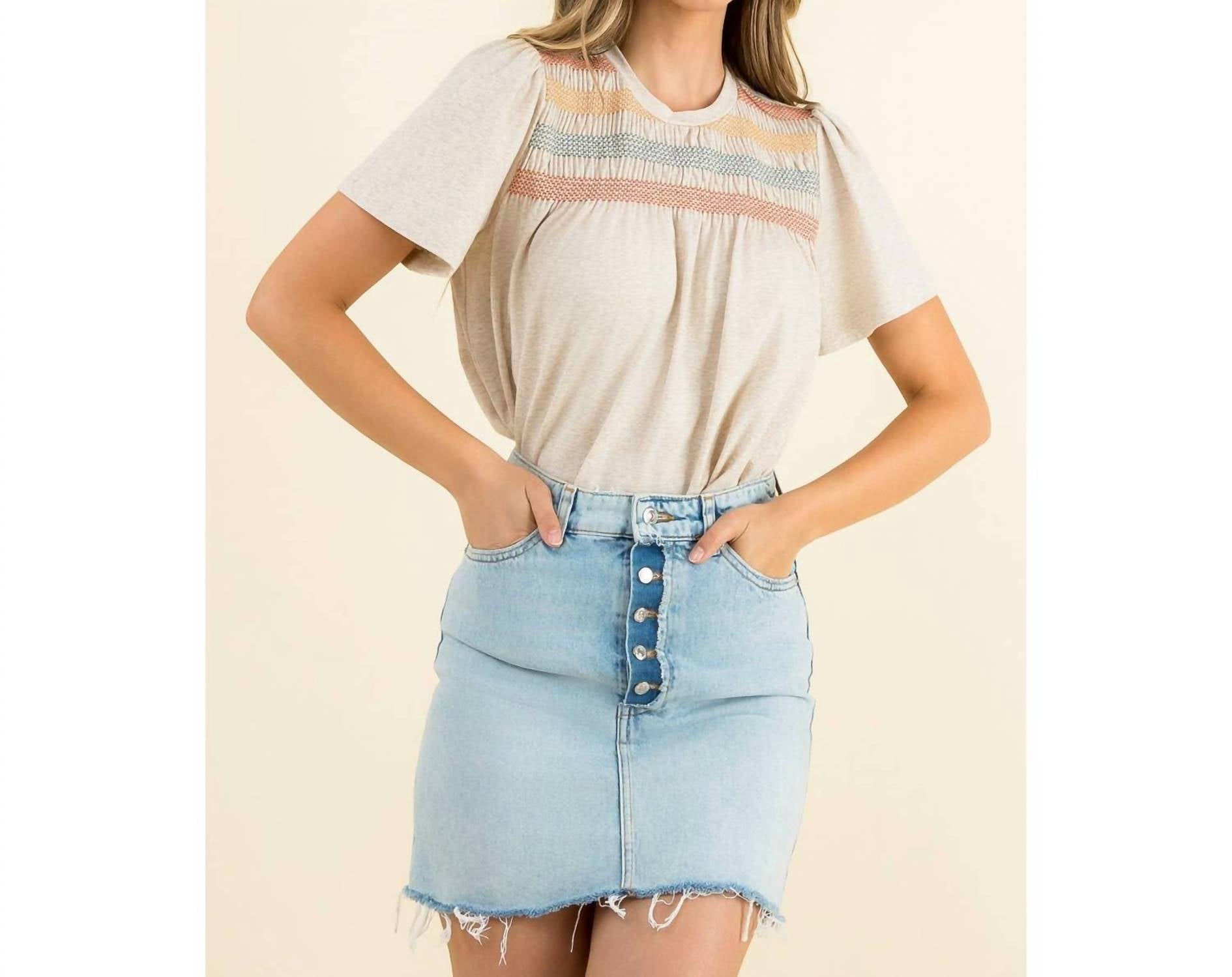 Thml - Short Sleeve Knit Top