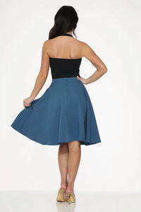 Orchid Bloom - Embroidered Poodle Swing Skirt