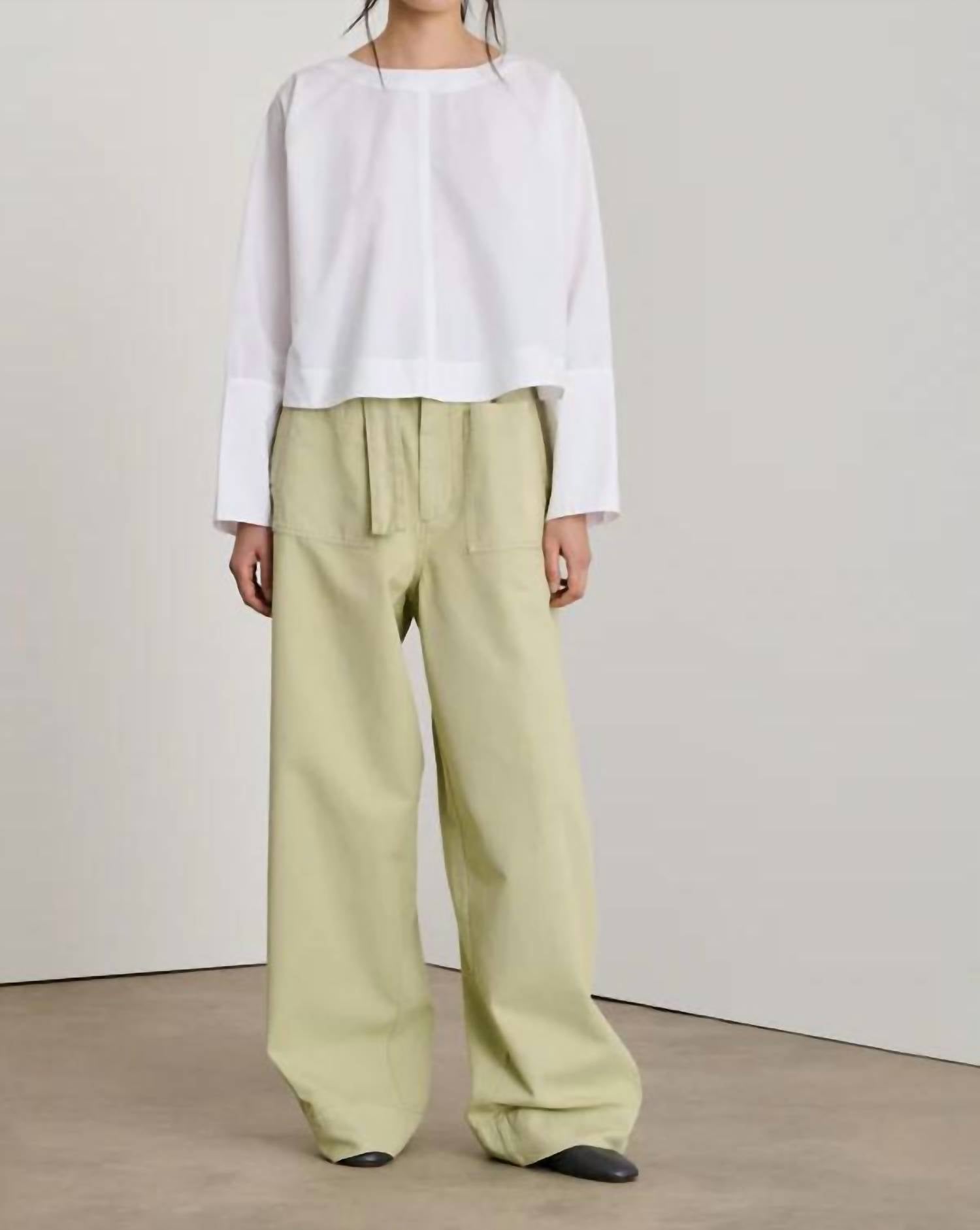 soeur Armand Top in white - women's long sleeve top