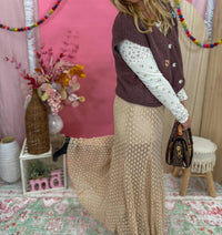 Very J - Dreams Lace Maxi Skirt
