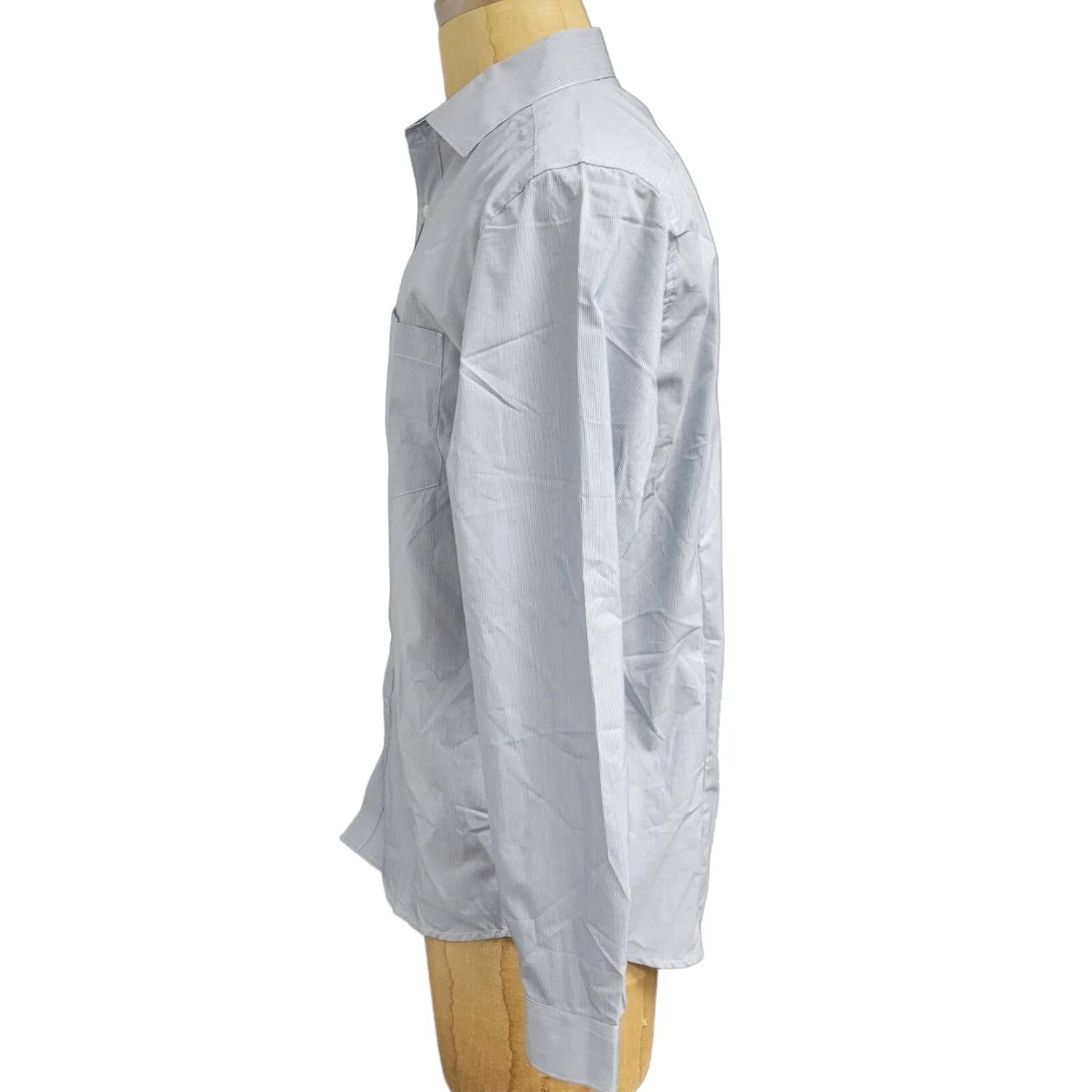 Galaxy By Harvic - Men's Long Sleeve Slim Fit Striped Shirt