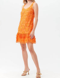 Trina Turk Anzu Sleeveless Dress in orange - women's dress - alternate view