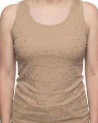 Azi - Everyday Jade Rhinestone Tank