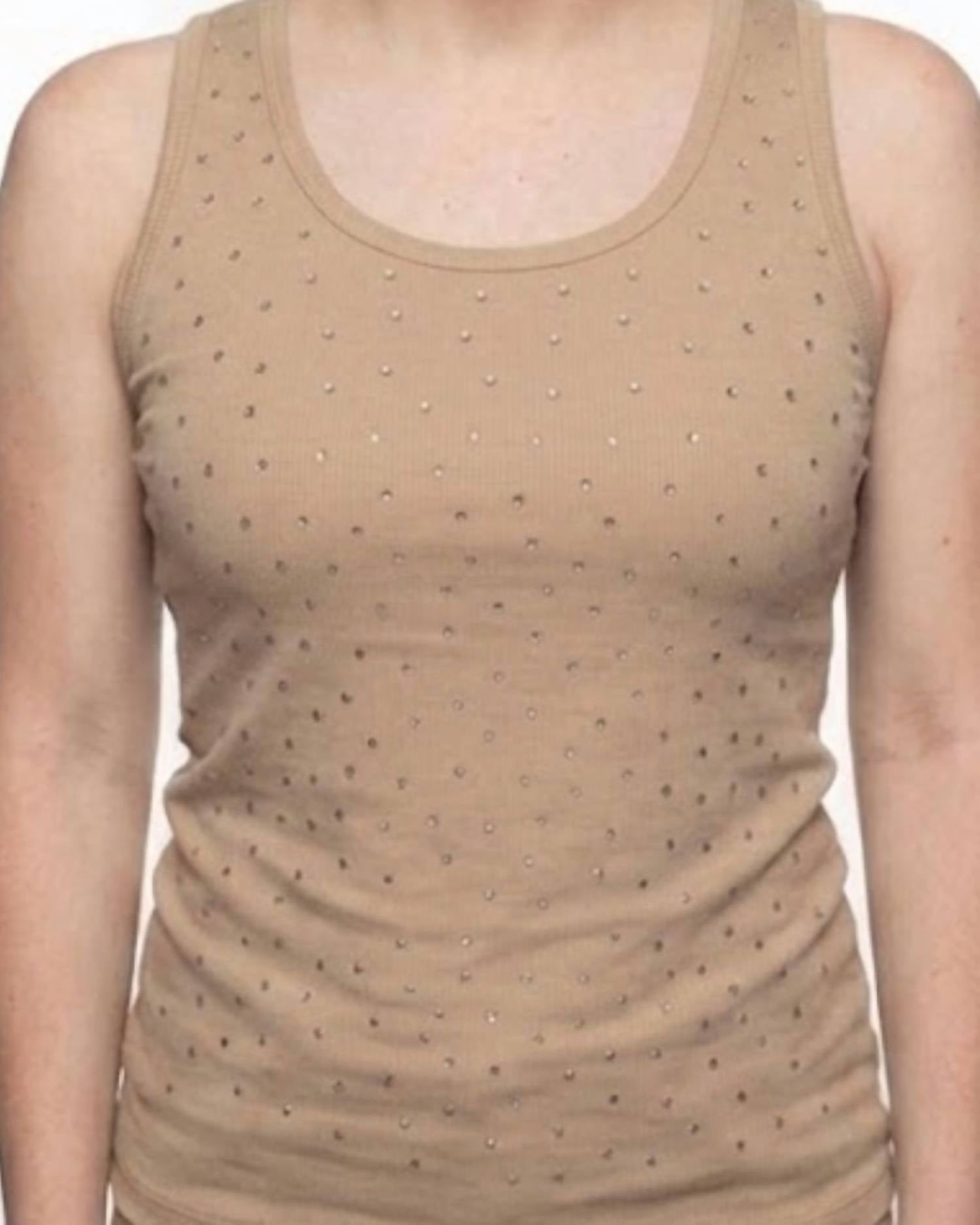 Azi - Everyday Jade Rhinestone Tank