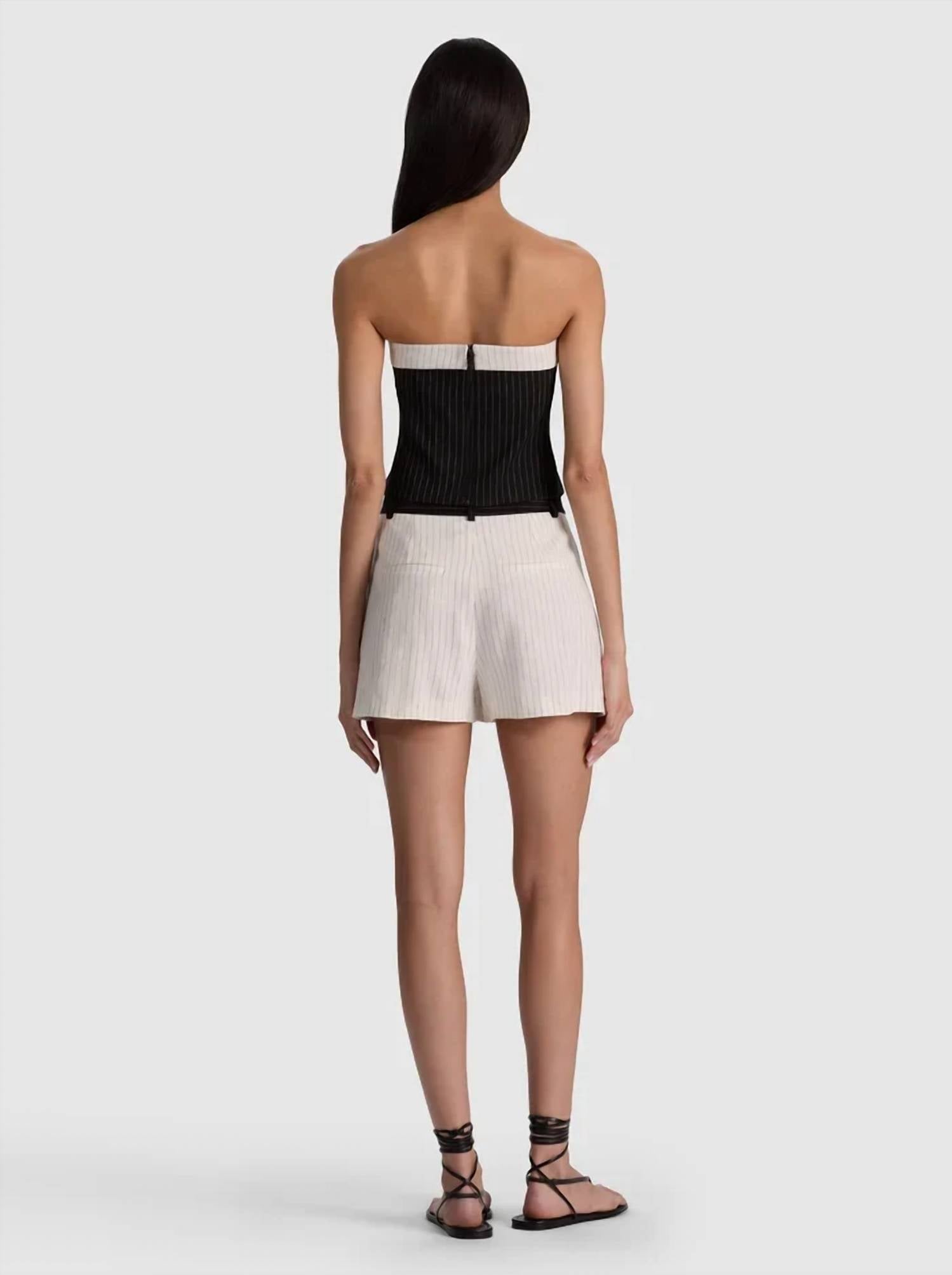 Alice + Olivia - Women's Kelly Linen Strapless Top