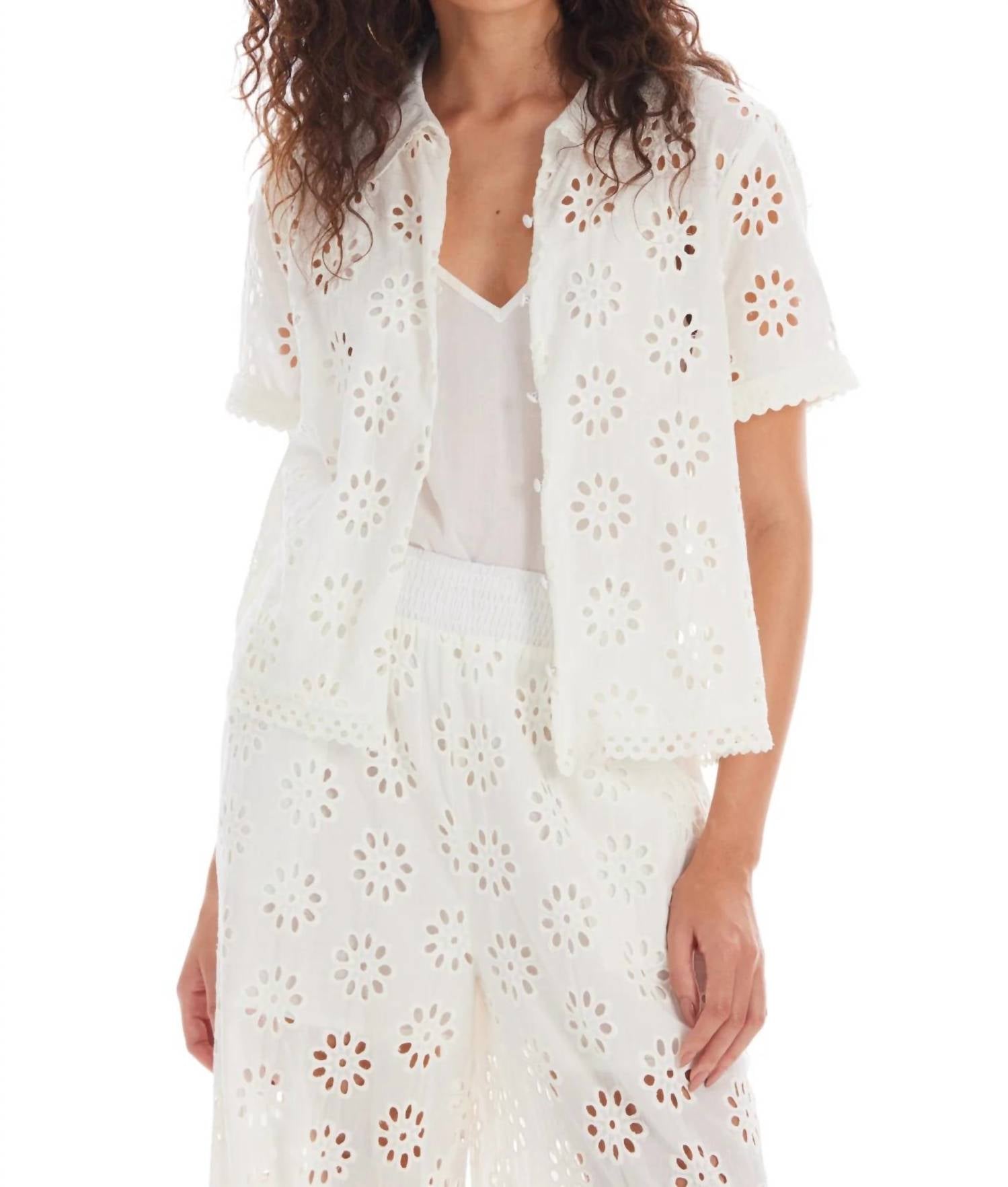 Allison New York - Ivy Eyelet Top