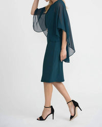 Joseph Ribkoff - Chiffon Cape Dress