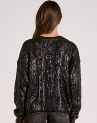 Elan - Coated Cable Knit Sweater