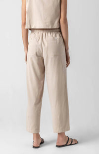 Lilla P Women's Summer Straight Leg Pants in flax - women's pants - alternate view