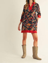 Jodifl - Boho Floral Shift Dress