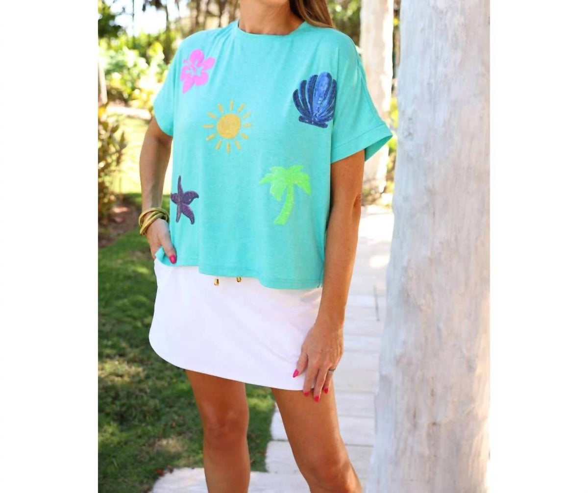 Jess Lea - Set Sail Sequin Patch Top