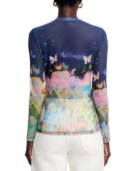 Johnny Was - NATALIE LONG SLEEVE MESH TEE