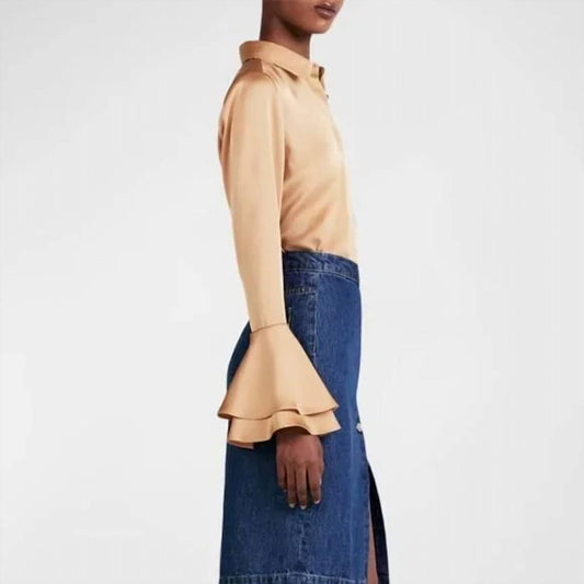 Derek Lam 10 Crosby - Selma Satin Button Blouse