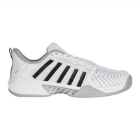K-Swiss Men's Pickleball Supreme Athletic Shoes in white high rise black - men's shoe