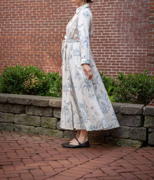 Nibi - Teal Palms Maxi Dress