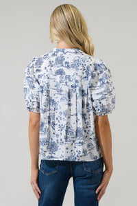 Sugarlips - Renzo Toile Court Button Down Top