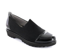 Ara Women's Miriam Slip On Loafer in black - women's flats