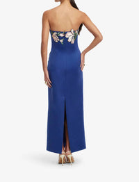 Leo Lin - Ava Applique Floral Bustier Maxi Dress