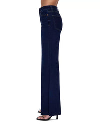 PISTOLA Izzy Mid Rise Wide Leg Crop Jean in tristesse - women's jeans - detail view