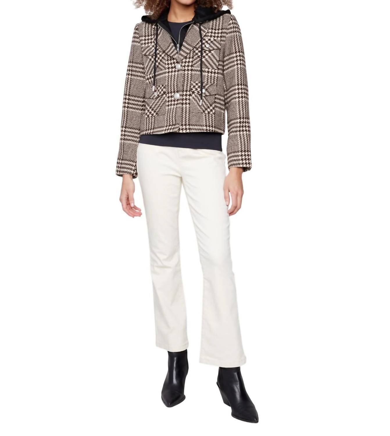 Charlie B - Glenn Plaid Hooded Jacket