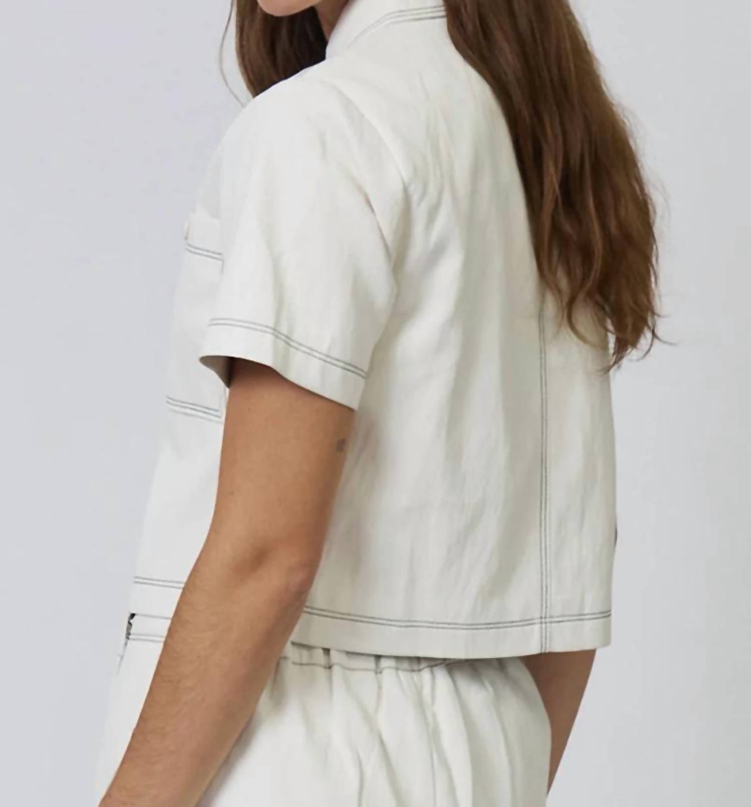 Central Park West - Chelsea Vegan Leather Cropped Jacket